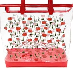 Ed Hardy Red Cherry Clear Tote - NWT Valentine Day 🎁